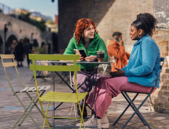 Sitting across from a dear friend